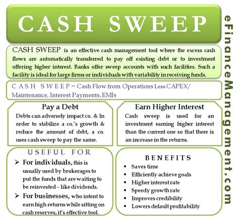 how does cash sweep work.